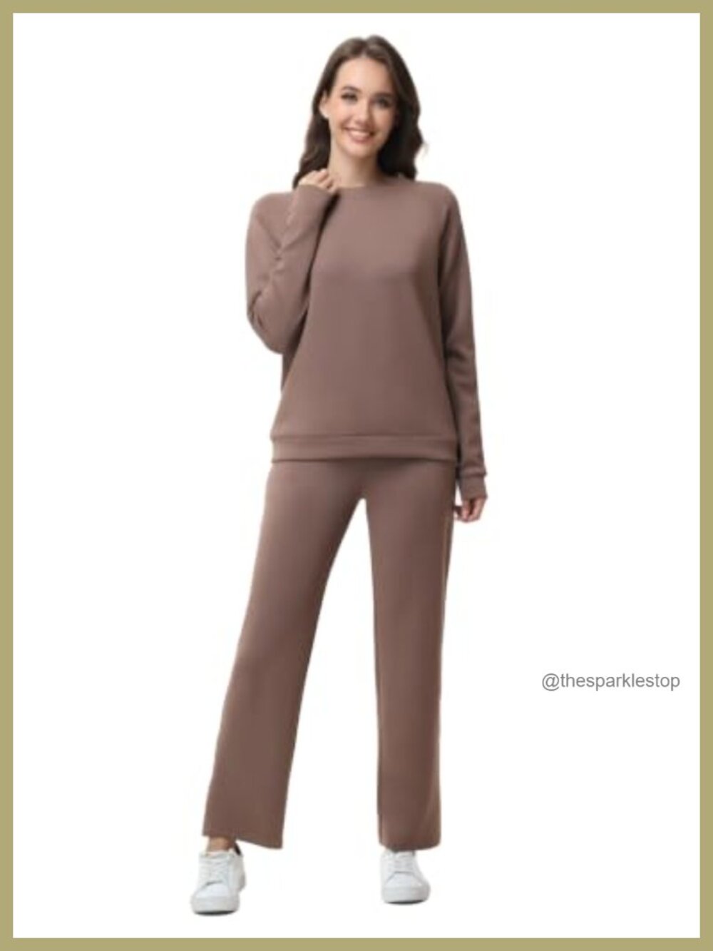 Modal Blend 2 Piece Lounge Set with Pockets Straight Leg Loungewear